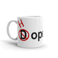 White glossy Hopeboyz mug