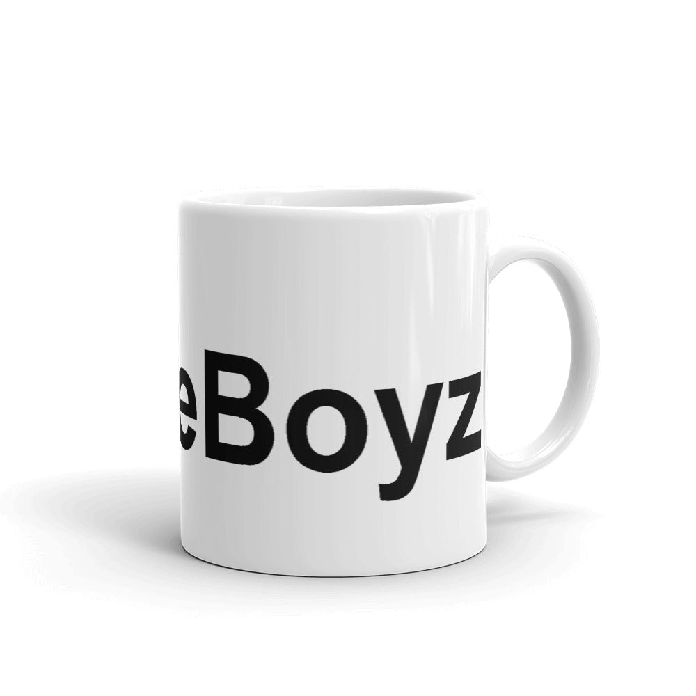 White glossy Hopeboyz mug