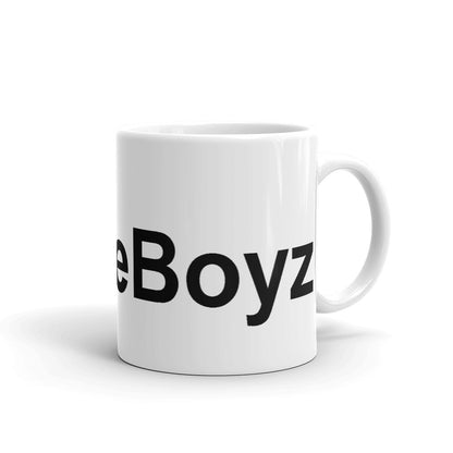 White glossy Hopeboyz mug